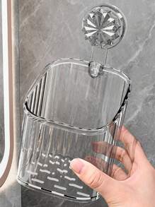 1 Stück Wandsaugnapf Lagerregal ohne Bohren, Badezimmer Make-up Aufbewahrungsregal, abnehmbare und waschbare Aufbewahrungskörbe für Küche, Badezimmer Heim Badezimmerdeko Badezimmer Organizer Sommer