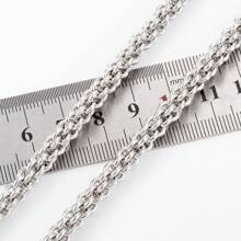 1m/39.37inch High Quality Stainless Steel Lantern Shape Chain Round Circle Link Handmade Craft Chain, Suitable For DIY Jewelry Making Necklace Bracelet Bag Chain And Bag Apparel Accessories Finding Components Craft Supplies, Fit For Men And Women Fashion Style
