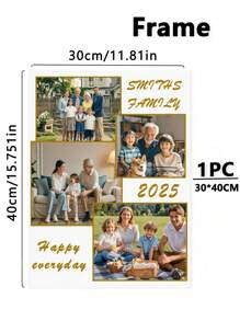 1pc Framed Customizable Family Photo Canvas, Personalized Family Canvas, Custom Canvas Pictures By Printed Marketplace Multi-Functional, Reusable,Ornamental Exquisite,Stylish,Fashionable,Adorable,Modern,Colorful Custom,Personalized Gifts Birthday Graduation