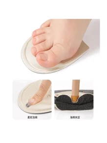 1 par de insertos agrandadores de zapatos, almohadillas ajustables para aumentar el tamaño de los zapatos deportivos en 1/2 talla, unisex