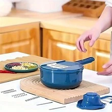 12-In-1 Ultimate Multipurpose Vegetable Chopper - Easy Cutting, Shredding, Slicing And Grating - Suitable For Hotel, Commercial And Home Kitchens - Multicolor - View 5