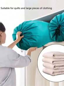 1/2 件旅行洗衣袋，可折叠脏布洗衣旅行袋，超大旅行洗衣袋，重型旅行洗衣袋，大号洗衣篮内衬，洗衣袋，适合家庭使用、大学生、旅行、健身房、营地、学生、卧室收纳、居家旅行 - 彩色 - 查看 5