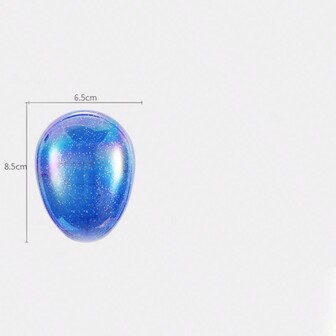 1 st. Aangepaste Multi-Color Starry Sky Ei Vorm Plastic Massage Haar Kam, Anti-Klit Gladde Haarborstel