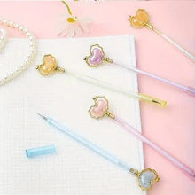 3pcs -20pcs Creative Heart And Star Bead Assorted Color Neutral Pen Cute Highly Attractive Shape Gel Pen, Signature Pen, 0.5mm Black Ink, Back To School, School Supplies, Kawaii Stationery, Perfect For Valentine's Day ,Business, Office, Special Occasions, Weddings & Christmas Gifts