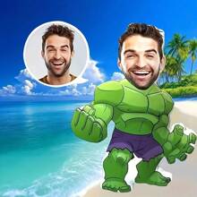 1 Pc Customized Super Hero Face Print Throw Pillow - Personalized Humorous Home Decor Cushion, Perfect Valentine's Day Gift For Couples, DIY Memorial Gift, ,Breathable,Lightweight,Washable,Cute,Love,Warm,Soft,Comfortable,Simple,Custom,Personalized,Unique,Him,Her,Boyfriend,Girlfriend,Dad,Mom,Family,Friends,Bed,Car,Bedroom,Tea Room,Living Room,Sofa