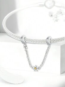 1 pièce Pendentif Charm en argent sterling 925 en forme de lapin, bille convenant aux bracelets, bijoux pour femmes DIY