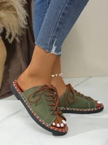 Sandalias plataforma de mujer estilo romano, nuevas versión coreana de verano con puntera redonda, planas, casuales y para caminar, en color negro