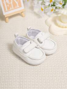 Fashionable Retro British Style Soft Sole Infant Infant First Walking Shoes - White - View 2