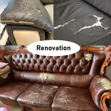 500cm Large-Sized Sofa Renovation And Lychee Patterned Leather 3M Adhesive Self-Adhesive Repair Patch, Suitable For Furniture/Walls/Sofas/Tents/Car Seats/Leather Jackets/Furniture Renovation And Repair/Damage Repair, 7 Main Colors And Multiple Size Specifications Available For Free Selection, Simple And Easy To Operate