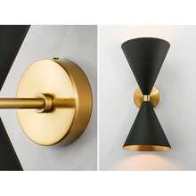 This Is A New Iron Wall Lamp, Suitable For Different Places, You Can Decorate In The Bedroom, Dining Room Or Living Room. - 黑色 - 查看 8