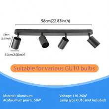 CANMEIJIA 1PC GU10 Led Ceiling Lamp Replaceable GU10 Bulb Ceiling Spotlight Kitchen Pendant Lamp Living Room Chandelier SpotLight For Dining Room - GU10 Ceiling Spotlight - View 20