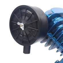 LOYALHEARTDY Air Compressor Pump Twin Cylinder 2 Piston V Style 2HP Head Single Stage Blue - Blue - View 6