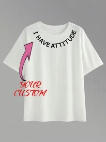 Customized Women's T-Shirt For Thanksgiving, Christmas - Add Your Own Text And Images (Family Photo/Selfie/Pet Photo/Friend Photo) To Design Your Own Personalized Printed T-Shirt, Suitable For Pet Family Customized Face T-Shirt, Retro Pattern Shirts, Creative Birthday Gifts, Autumn Women's Wear, Shirts, Customized Pet Face Shirts