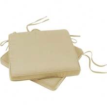Luxury Bistro Seat Cushions - Set Of 2 In Warm Beige - Beige - View 1