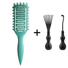 2 paquetes de nuevos cepillos para cabello rizado y transpirables, diseñados para definir y dar forma al cabello rizado de mujer, diseñados por Candybrush