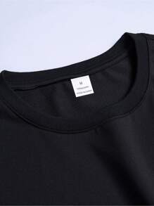 Men'S Cute Strawberry Cat Graphic T-Shirt - Casual Summer Style, Round Neck, Polyester, Rib-Knit Detail, Lightweight 180g/M², Cartoon Animal Print, Strawberry Themed Items