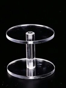 1PC Acrylic Round Display Stand Transparent Action Figure Display Stand Cosmetics Perfume Small Acrylic Display Stand Jewelry Watch Display Stand - Clear - View 12