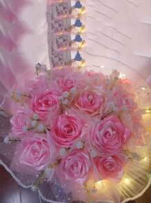 满天星人造花 手工花配件 塑料花束 草花摆件 装饰材料 仿真草 - 彩色 - 查看 4