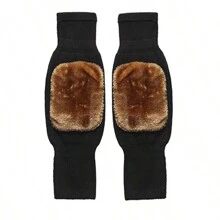 2 件装护膝，男女款羊毛保暖紧身裤，厚款保暖内衬腿套，适合寒冷天气 - 彩色 - 查看 11