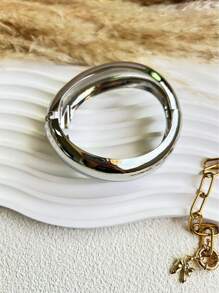 1Pc Cuff Bracelets,Gold Bangles,Wide Bangles, Chunky Bracelet, Bracelet Set, Wide Bracelet, Bracelet For Women,Gift For Her - Multicolor - View 7