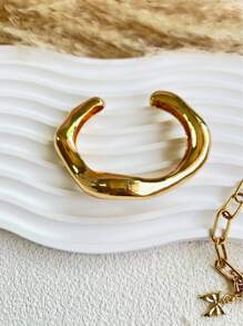 1Pc Cuff Bracelets,Gold Bangles,Wide Bangles, Chunky Bracelet, Bracelet Set, Wide Bracelet, Bracelet For Women,Gift For Her - Multicolor - View 5