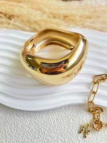 1Pc Cuff Bracelets,Gold Bangles,Wide Bangles, Chunky Bracelet, Bracelet Set, Wide Bracelet, Bracelet For Women,Gift For Her - Multicolor - View 4