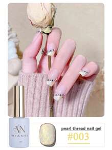 MIANEL 12ML 2026新款日式冬季美甲珍珠贝壳线胶指甲油，珍珠贝壳质地，带有细闪和珠光效果，白色指甲光疗指甲油凝胶，秋季美甲冬季美甲新年美甲可卸LED UV美甲设计，适用于美甲沙龙和DIY使用 - 彩色 - 查看 26