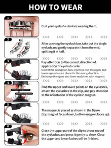 1 Pair CC Curl Eyelashes Natural Look, Reusable Magnetic Eyelashes With Applicator, No Glue Needed Magnetic Eyelashes Magnetic Lashes Kit, Easy To Wear And Remove,Natural Looking, 3D Natural Spiky Manga Lashes Fluffy Wispy Soft Lashes Fake Eyelashes False Eyelashes Strip,Natural Soft Eyelash Criss Cross Wispy Fluffy Lashes,Naturally Slender, Curled And Enlarged Eyes,For Women To Use Travel, Party For Parties Travel School Daily Work Etc - 黑色 - 查看 8