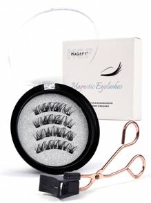 1 Pair CC Curl Eyelashes Natural Look, Reusable Magnetic Eyelashes With Applicator, No Glue Needed Magnetic Eyelashes Magnetic Lashes Kit, Easy To Wear And Remove,Natural Looking, 3D Natural Spiky Manga Lashes Fluffy Wispy Soft Lashes Fake Eyelashes False Eyelashes Strip,Natural Soft Eyelash Criss Cross Wispy Fluffy Lashes,Naturally Slender, Curled And Enlarged Eyes,For Women To Use Travel, Party For Parties Travel School Daily Work Etc - 黑色 - 查看 3