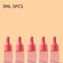 1 Set de 5 piezas de Botellas Cuentagotas de Vidrio, Capacidad de 5ml, 10ml, 15ml y 20ml, Botellas Vacías para Aceites Esenciales, Sueros, Gotas para los Ojos, Rellenables, Artículos Esenciales de Viaje - Multicolor - Ver 10
