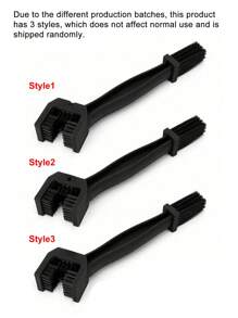 三合一自行车链条刷，摩托车链条清洁刷，多功能清洁刷，适用于自行车/摩托车/电动自行车链轮，越野摩托车/自行车/山地车/公路车配件，自行车用品 - 黑色 - 查看 8