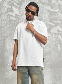 MT99 美国纯色轻质针织健身短袖白色百搭百搭T恤男士 - 白色 - 查看 1