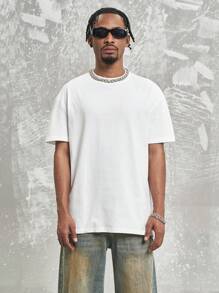 MT99 美国纯色轻质针织健身短袖白色百搭百搭T恤男士 - 白色 - 查看 2