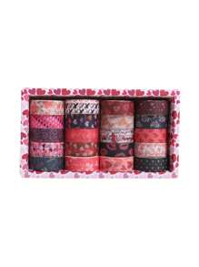 6 Rolls/18 Rolls, Retro Romantic Valentine's Day Washi Tape Set, Love And Love Pattern Design Creative Sticker Rolls, Suitable For Scrapbook Decoration Holiday Card Decoration Card Making - Handbook Gifts For Friends Back To School