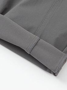 Balabala Boys' Cargo Trousers, Relaxed Fit Spring Pants - Grey - View 6