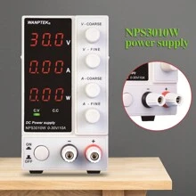 Rainaut Lab Power Supply 0-30V 0-10A Precision Variable Digital Power 1pc Adjustable - US B Type Plug(110-127V) - View 9