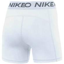 Nike Womens Pro Training Shorts 5in - 白色 - 查看 3