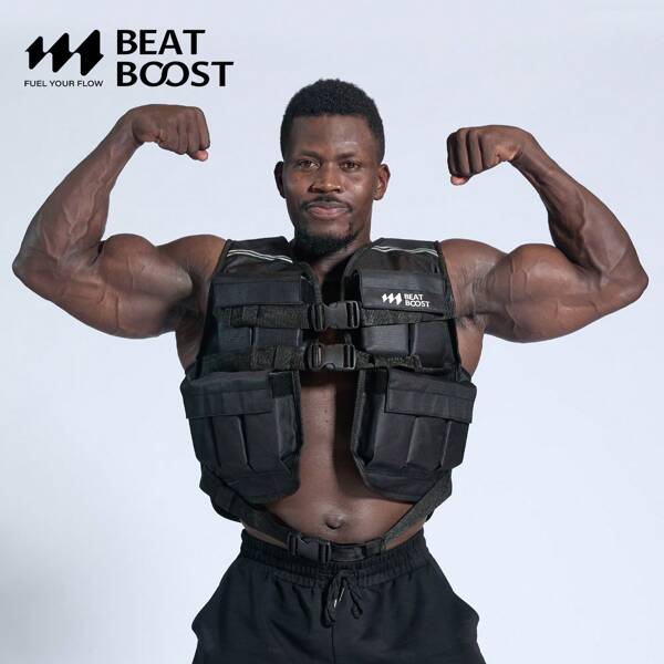BEATBOOST Weighted Vest For Men Women 22 Lb Weight Vest Adjustable Weights With 4 Lb Wit Weights And Arm Bag For Walking Strength Training Running Workout