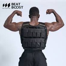 BEATBOOST Weighted Vest For Men Women 22 Lb Weight Vest Adjustable Weights With 4 Lb Wit Weights And Arm Bag For Walking Strength Training Running Workout