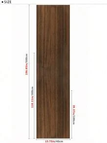 1m/3m/5m 胡桃木纹背景装饰纸用于橱柜桌椅翻新或墙壁墙纸，翻新贴纸剥离墙板，墙纸，壁纸，春季装饰物品让您的家焕然一新，拉玛装饰贴纸 - 棕色 - 查看 11