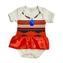 Moan Movie Character Bodysuit Baby Toddler With S To L Headband - 米色 - 查看 3