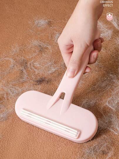 1pc Double-Sided Cleaning And De-Brushing Brush, Electrostatic Lint Roller, Reusable Pet Hair Brush, Manual Fabric Defuzzer - Suitable For Clothes, Bedding, Sofas, Furniture, And Carpets - Home Cleaning Tool