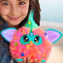 Hasbro Furby Coral, 15 modnych akcesoriów, interaktywne pluszowe zabawki dla 6-letnich dziewczynek i chłopców i starszych, animatronika aktywowana głosem