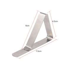 24PCS Tablecloth Clips Stainless Steel Table Cloth Holder Clip Pegs Lightweight For Wedding Picnic Prom - Silver - View 7