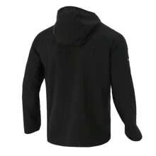 Nike Chaqueta para hombres de uso casual, conjunto deportivo con capucha tejida, abrigo exterior cómodo y transpirable - Negro/(plata reflectante) - Ver 2