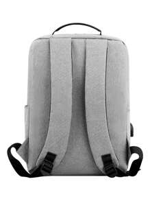 Laptop Backpack Set Of 3 Pieces, Anti-Theft Backpack With USB Charging Port, Suitable For School, Casual Work, Office, And University - 黑色 - 查看 9