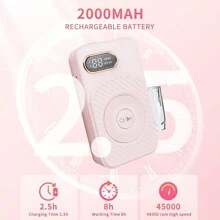 New Professional Portable Electric Nail File Machine 45000RPM Rechargeable Gel Nail Polisher Nail Art Equipment Low Noise Nail Drill Machine - 粉色 - 查看 8