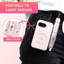 New Professional Portable Electric Nail File Machine 45000RPM Rechargeable Gel Nail Polisher Nail Art Equipment Low Noise Nail Drill Machine - 粉色 - 查看 7