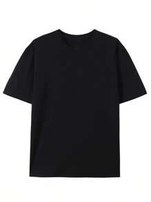 (220g Pure Cotton T-Shirt) Men's Summer Round Neck Short Sleeved Casual Pure Cotton Print He Is Hunting