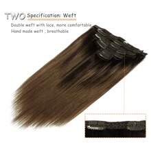 夹式接发真人发，雷米人发接发夹，女士，天然人发，24 英寸 100 克 8 件 - S2/6 - 查看 9